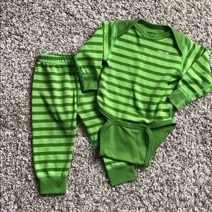 Patagonia onesie and pants set